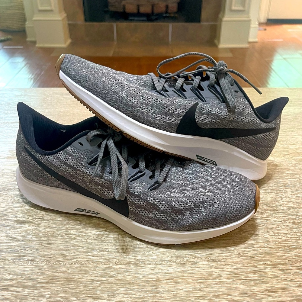 Nike Zoom Pegasus 36 Shoes Gunmetal Gray Mens 8.5 Women’s 10 NIB